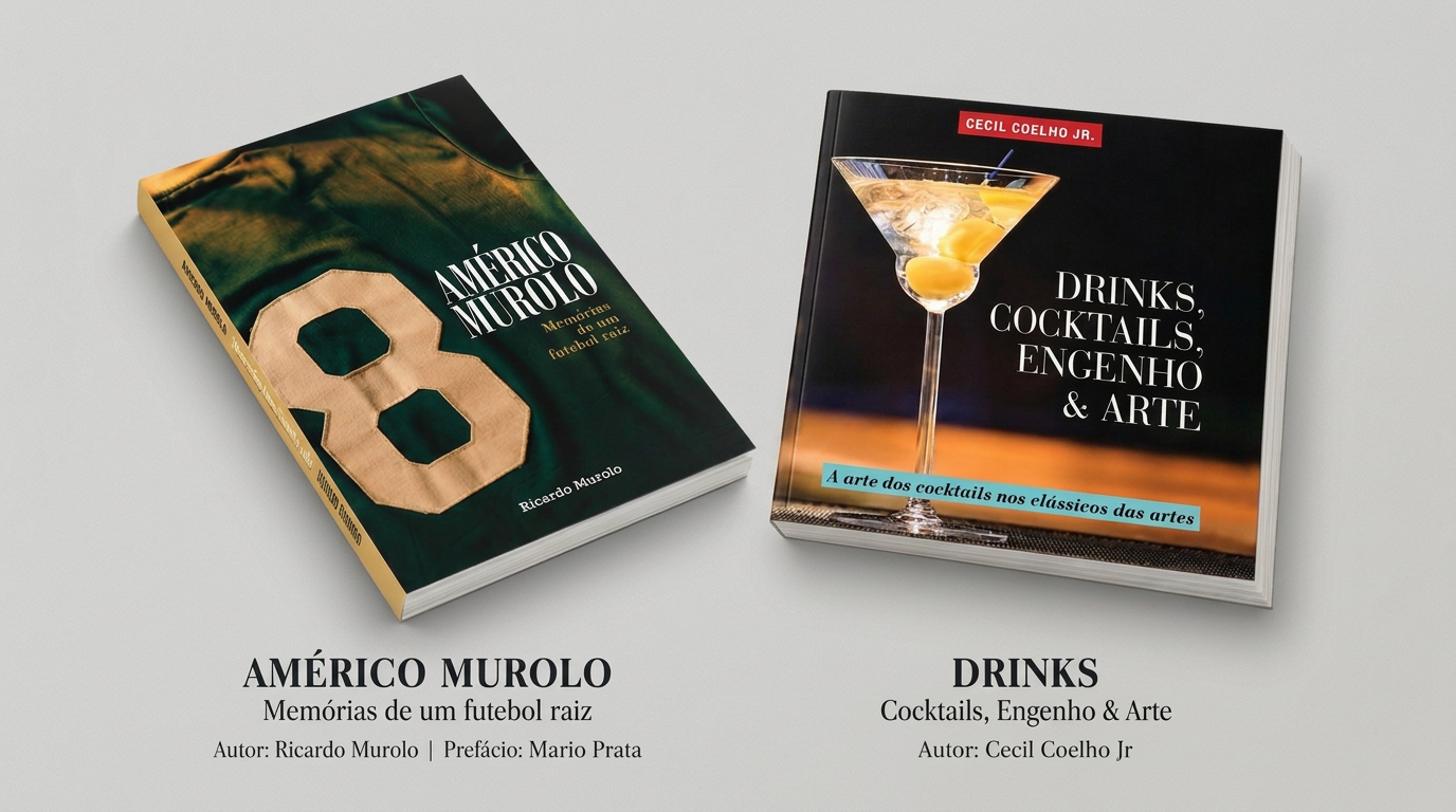 Livros Américo Murolo e Drinks, Cocktails, Engenho & Arte